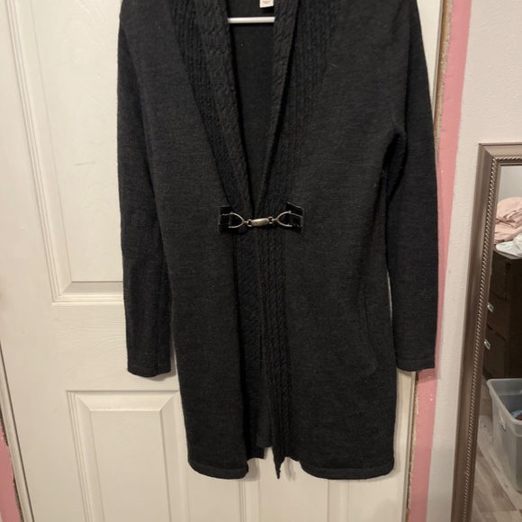 Charcoal sweater with pockets - Picture 2 of 4